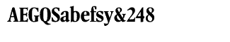 Serif fonts L-O: Leighton Bold Condensed