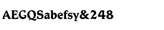 Sands Serif fonts J-Q: Letraset Romic Bold