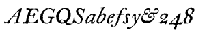 Letterpress Text Italic