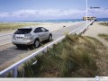 Lexus in road to sea  wallpaper