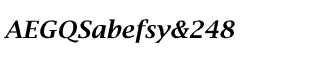 Serif fonts L-O: Lucida Bright Demi Italic
