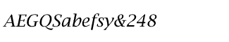 Serif fonts L-O: Lucida Bright Italic