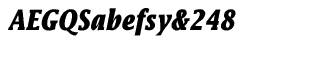 Serif fonts L-O: Lucida CE Bold Condensed Italic