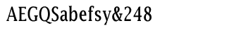 Serif fonts L-O: Lucida CE roman Condensed