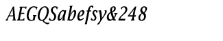Serif fonts L-O: Lucida CE roman Italic Condensed