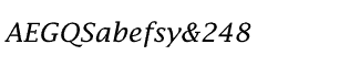 Serif fonts L-O: Lucida Fax Italic