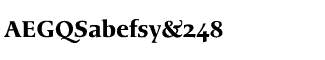 Serif fonts: Magellan Bold