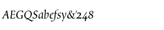 Serif fonts L-O: Magellan Italic