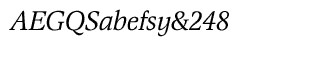 Magna fonts: Magna CE Light Italic