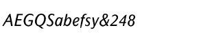 Sands Serif fonts J-Q: Mahsuri Sans Italic Package