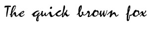 Handwriting fonts: Mariah