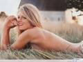 Marisa Miller sexy woman on the grass wallpaper