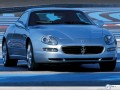 Maserati Coupe wallpapers: Maserati Coupe blue front view wallpaper