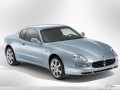 Maserati Coupe wallpapers: Maserati Coupe grey front left view wallpaper