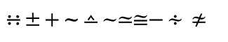 Symbol fonts E-X: Math & Technical 03
