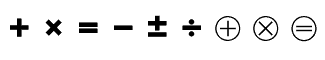 Symbol fonts: Math & Technical 04