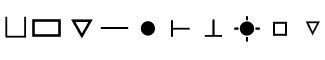 Symbol fonts E-X: Math & Technical 07