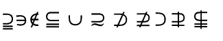 Symbol fonts E-X: Math & Technical 08