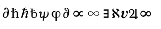 Symbol fonts E-X: Math & Technical 09