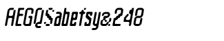 Digital fonts G-Z: Matica Normal Oblique