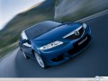 Mazda wallpapers: Mazda 6 blue high speed wallpaper