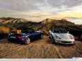 Mazda MX5 car race in desert wallpaper