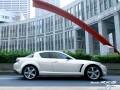 Mazda RX8 wallpapers: Mazda RX8 by the building  wallpaper