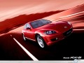 Mazda RX8 wallpapers: Mazda RX8 red in road wallpaper