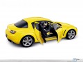 Mazda RX8 yellow door open wallpaper