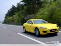 Mazda wallpapers: Mazda RX8 yellow  in the road wallpaper