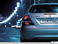Mercedes Class Clk Coupe wallpapers: Mercedes Class Clk Coupe in night street  wallpaper