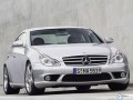 Mercedes Class Cls Coupe front angle view wallpaper
