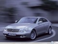 Mercedes wallpapers: Mercedes Class Cls Coupe in turn of road wallpaper
