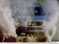 Mercedes Class M in smokes  wallpaper