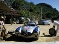 Mercedes History wallpapers: Mercedes History in the beach  wallpaper