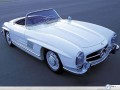 Mercedes History white front view wallpaper