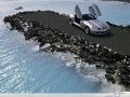 Mercedes Slr Mac Laren ocean top view wallpaper