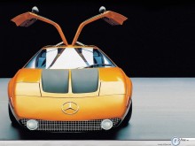 Mercedes Sport Concept yellow doors up front wallpaper
