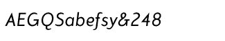 Retro fonts M-Z: Mercury Italic