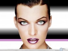 Milla Jovovich  excited look wallpaper