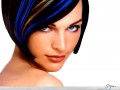 Milla Jovovich wallpapers: Milla Jovovich rainbow hair wallpaper