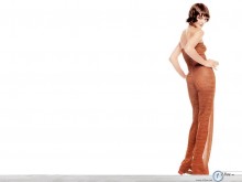 Milla Jovovich sexy dress wallpaper