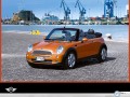 Mini Cooper Cabrio wallpapers: Mini Cooper Cabrio in dock wallpaper