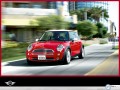 Rover wallpapers: Mini Cooper high speed in city  wallpaper