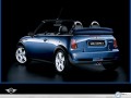 Rover wallpapers: Mini Cooper S Cabrio blue  wallpaper