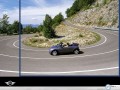 Mini Cooper S Cabrio wallpapers: Mini Cooper S Cabrio going round wallpaper