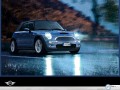 Rover wallpapers: Mini Cooper S Cabrio wet road wallpaper