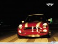 Rover wallpapers: Mini Cooper S red in garage wallpaper