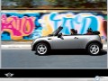 Mini One wallpapers: Mini One Cabrio by graffiti wallpaper