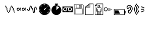 Symbol fonts E-X: Mini Pics Digidings